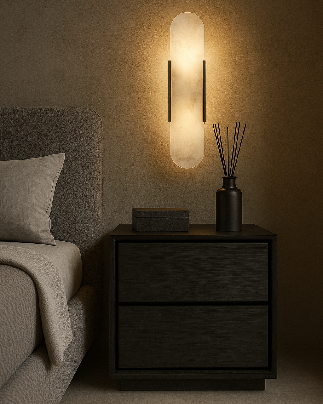 Alida 2-Drawer Bedside Table