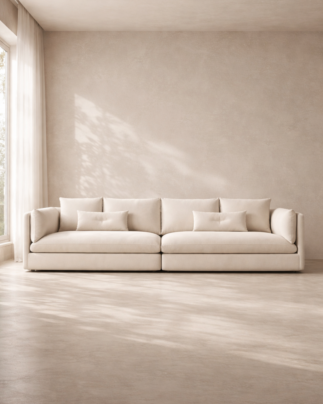 Axis 4-Seater Sofa - Cream