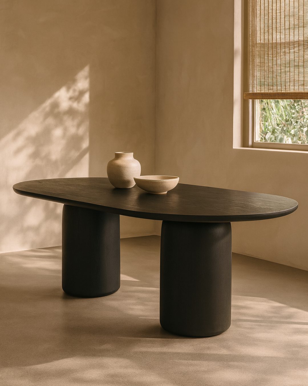 Basilca Dining Table 240 - Matte Black