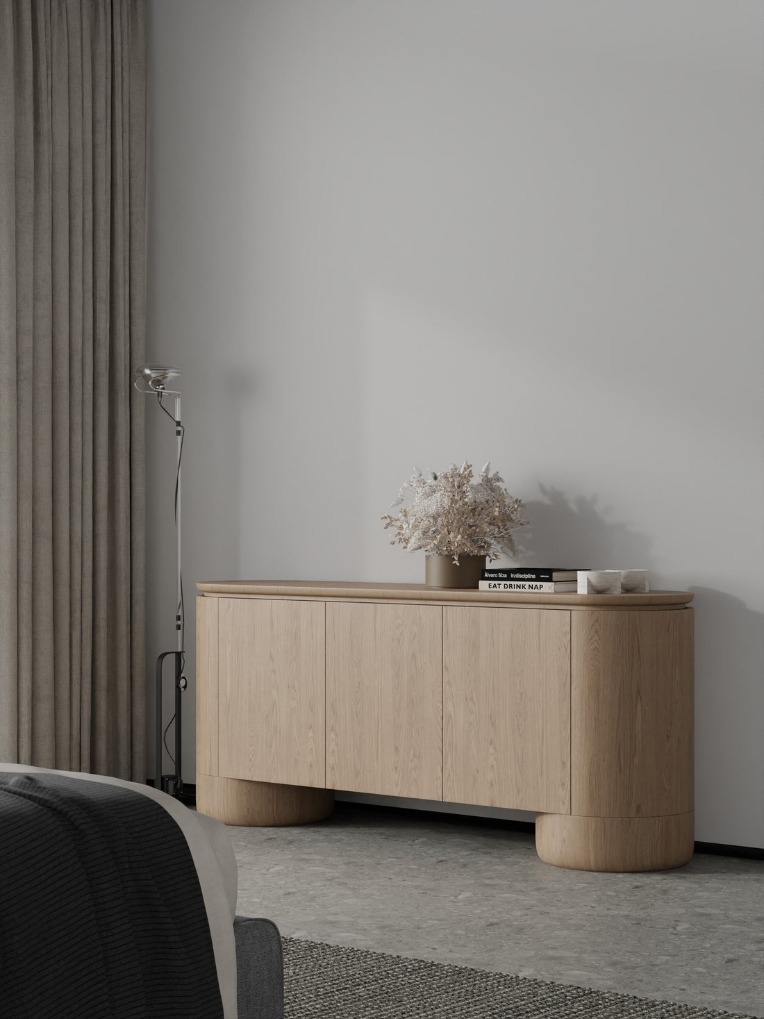 Berwick Buffet - Ash Oak - 3 Door