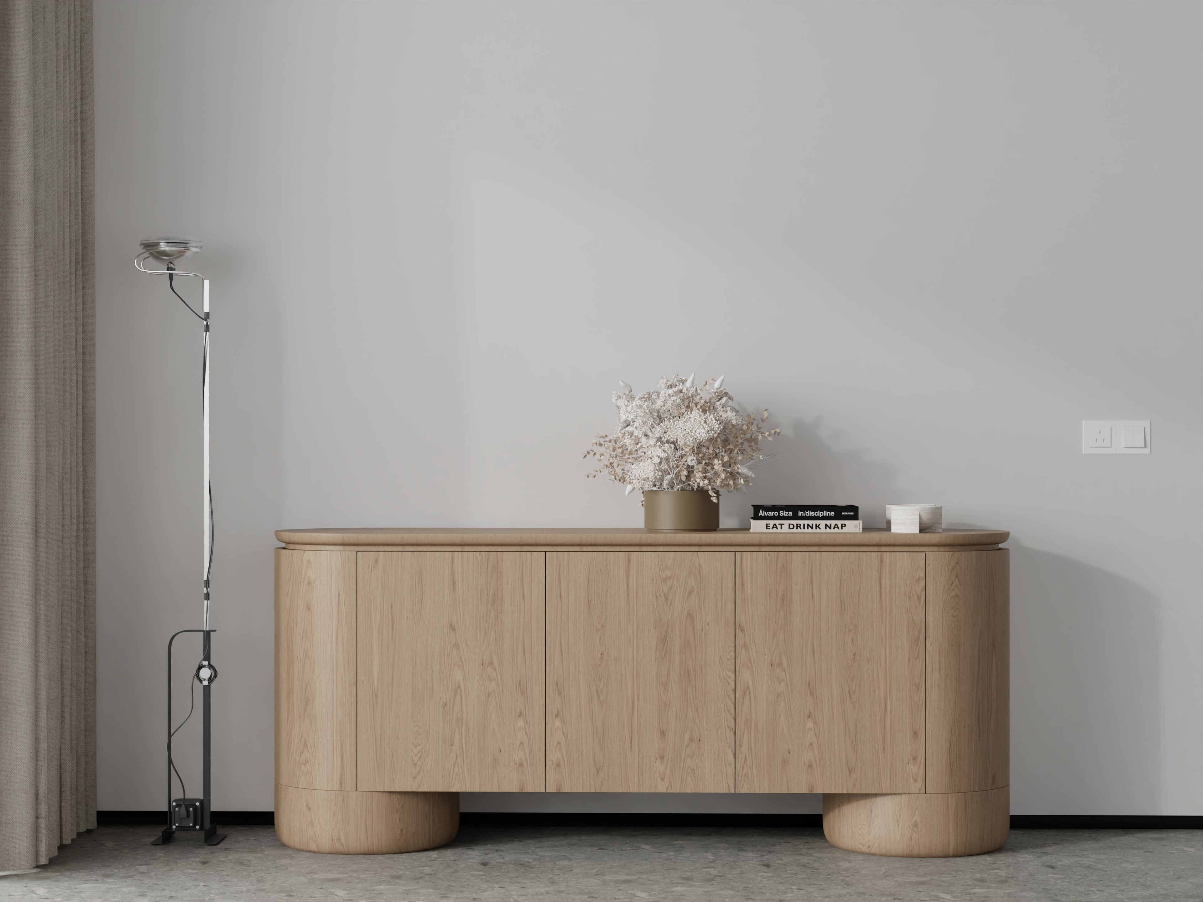 Berwick Buffet - Ash Oak - 3 Door