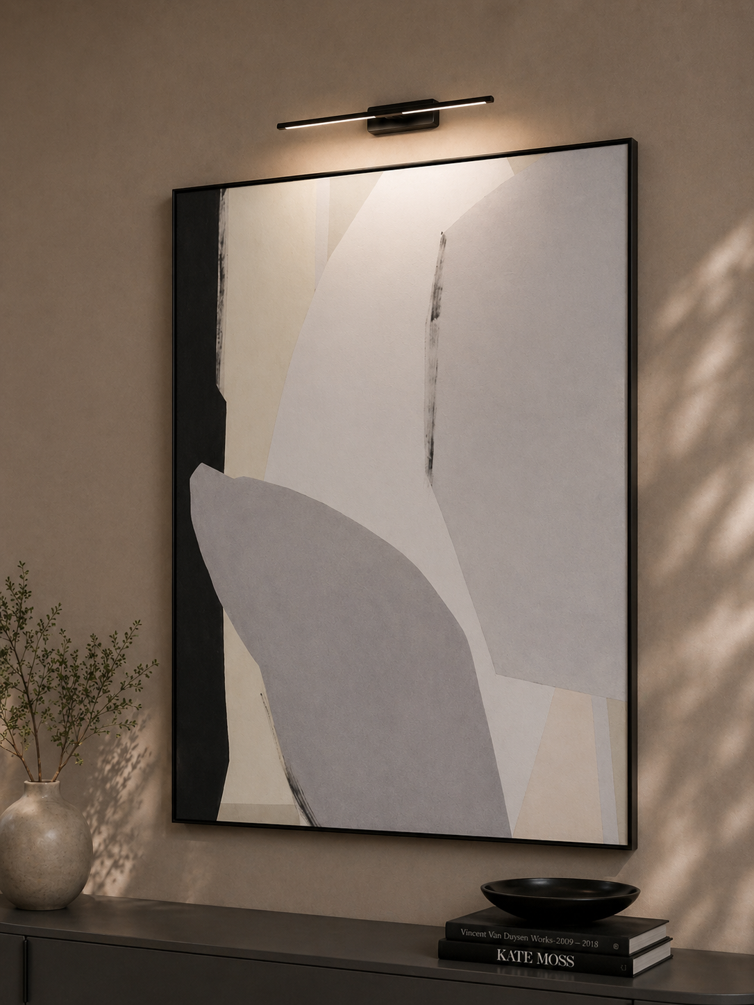 Grey Fossil Wall Art
