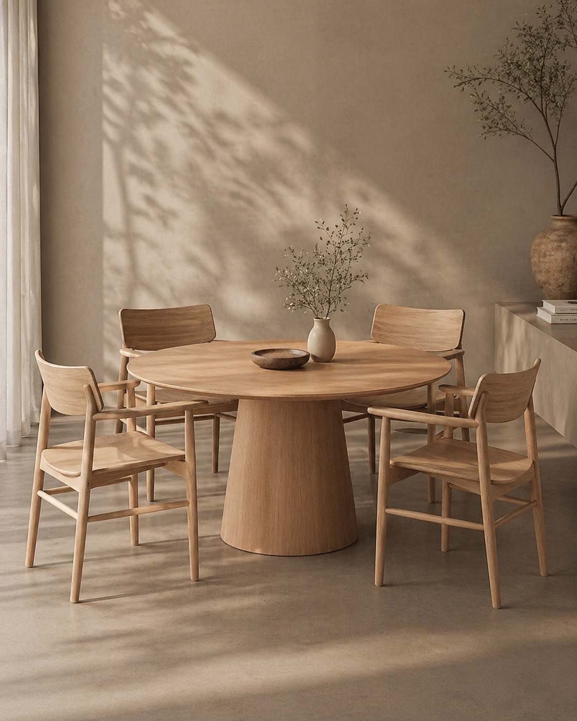 Mono Solid Oak Dining Arm Chair