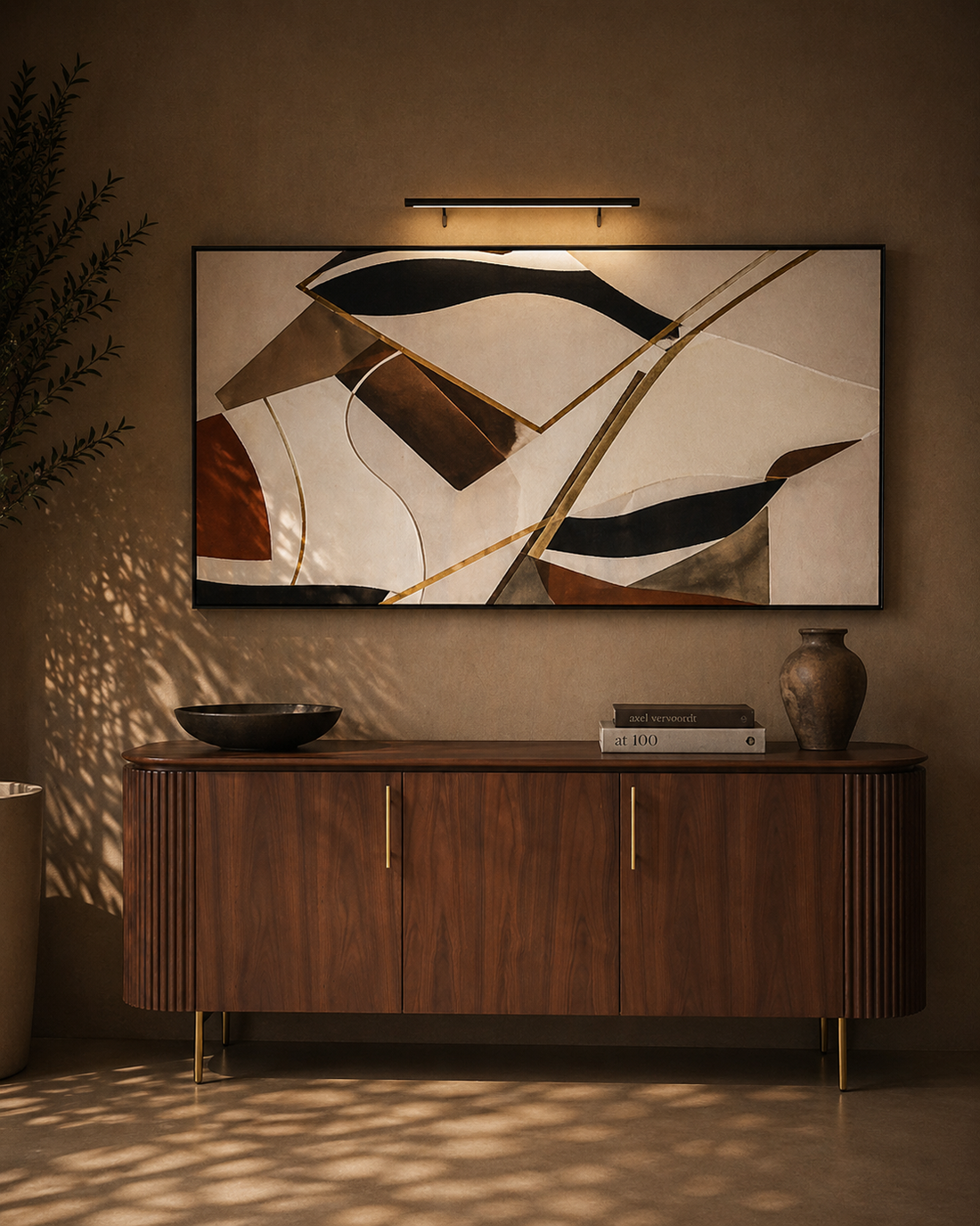 Lantine Buffet – Walnut & Brass