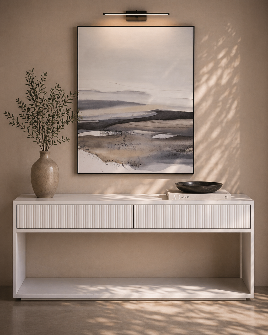 Costine Console Table - White