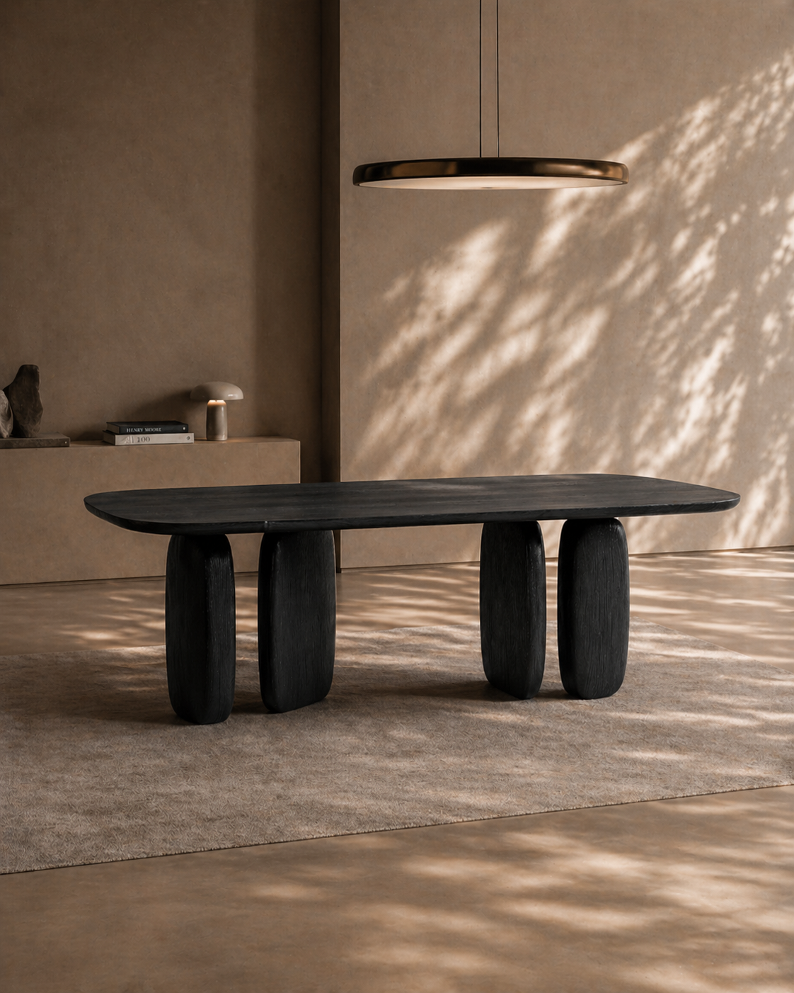 Underline 210 Dining Table - Black Oak