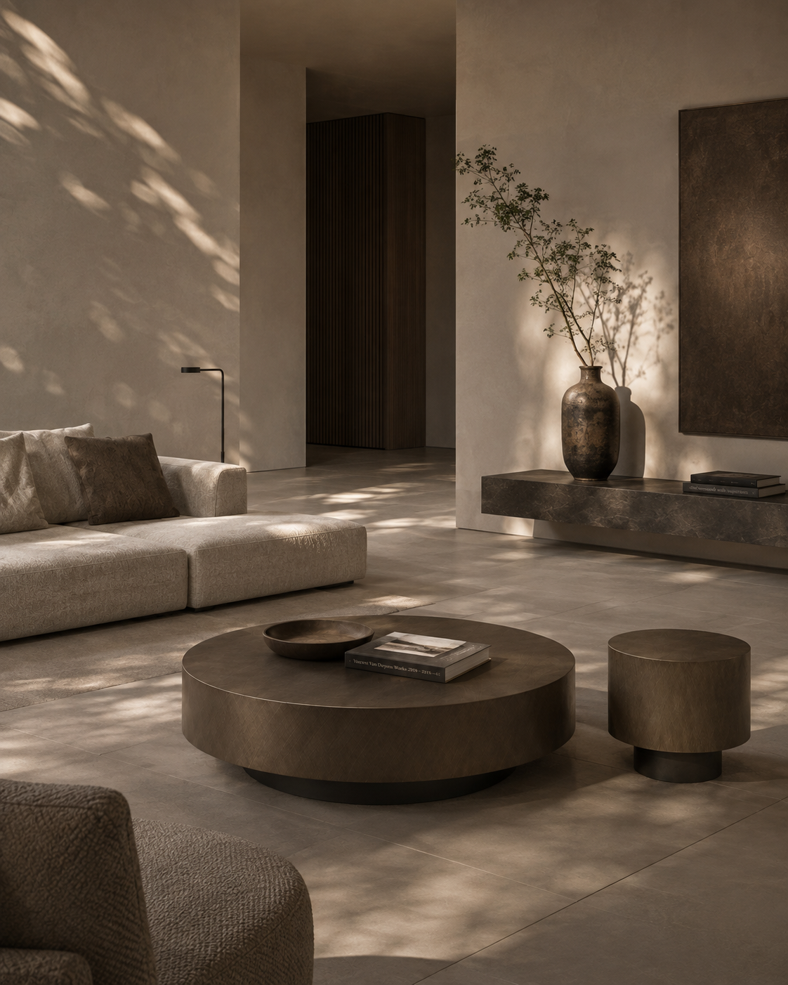 Adair Side Table - Brushed Bronze