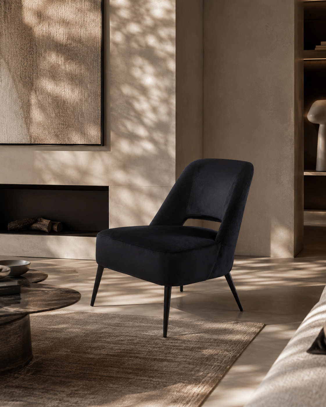 Avesa Lounge Chair - Black
