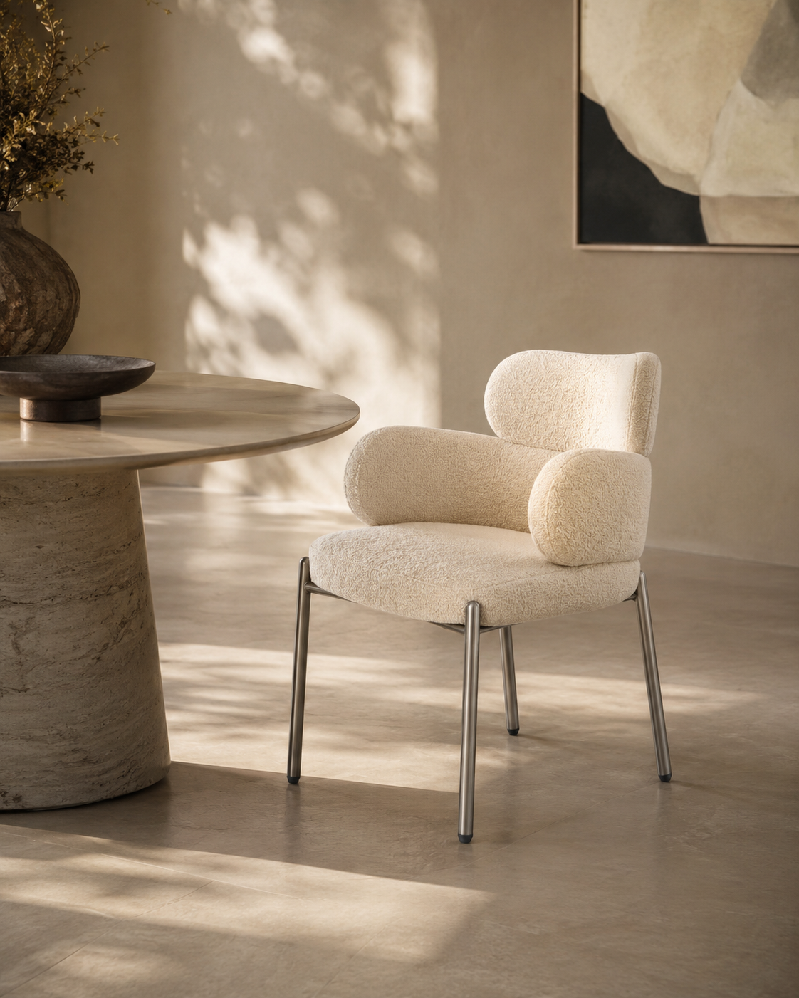 Dream Dining Chair - Embley Bouclé Taupe