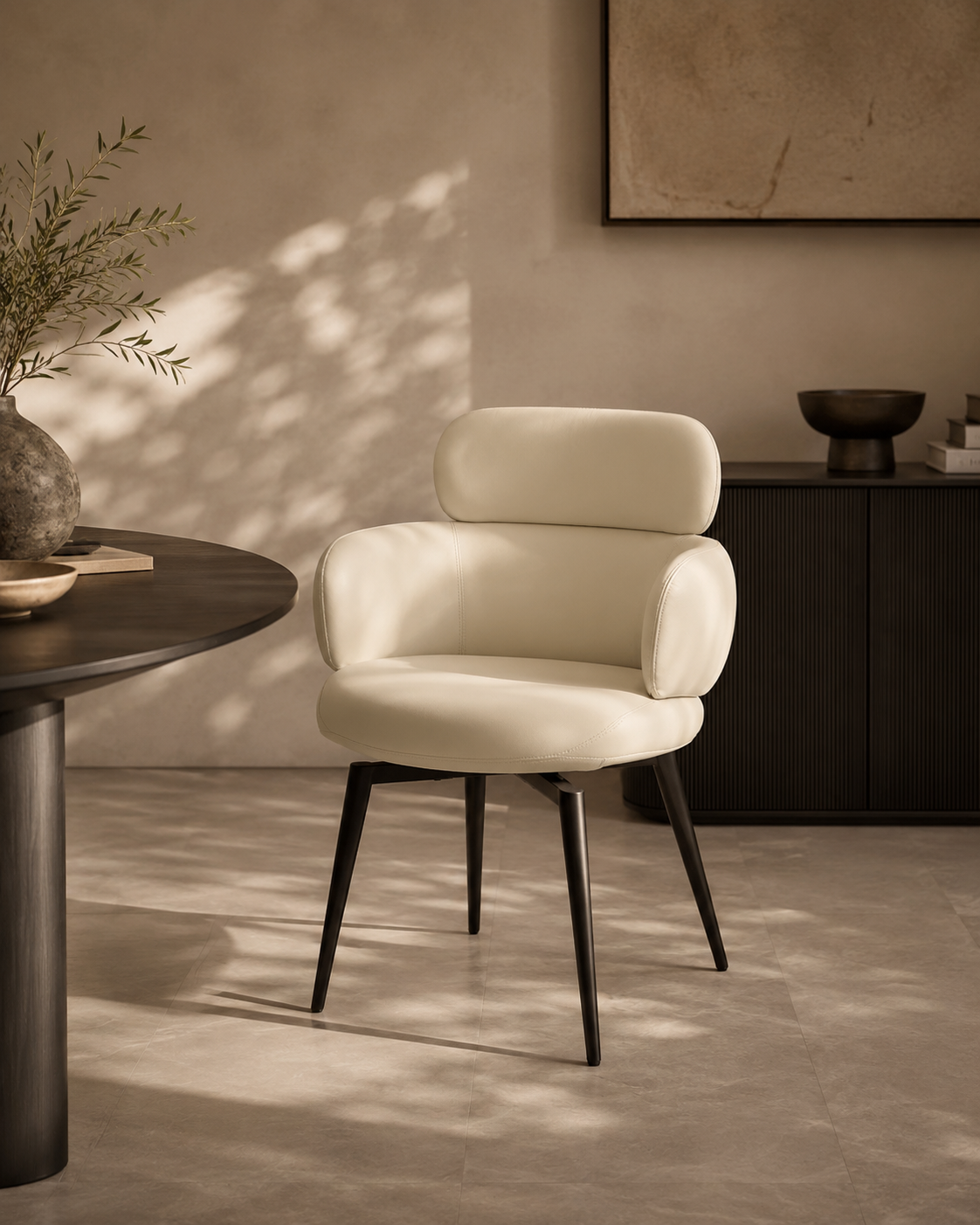 Jesi Swivel Dining Arm Chair