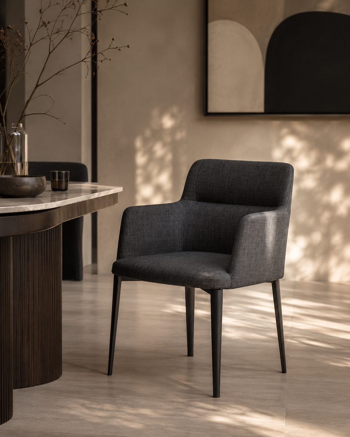 Miller Chair - Charcoal Grey
