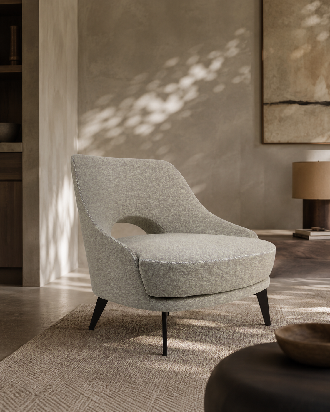 Verna Lounge Chair - Cream