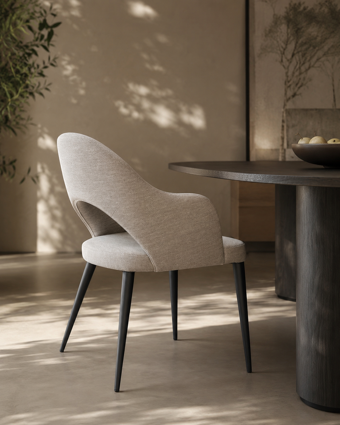 Jiva Dining Chair - Light Grey