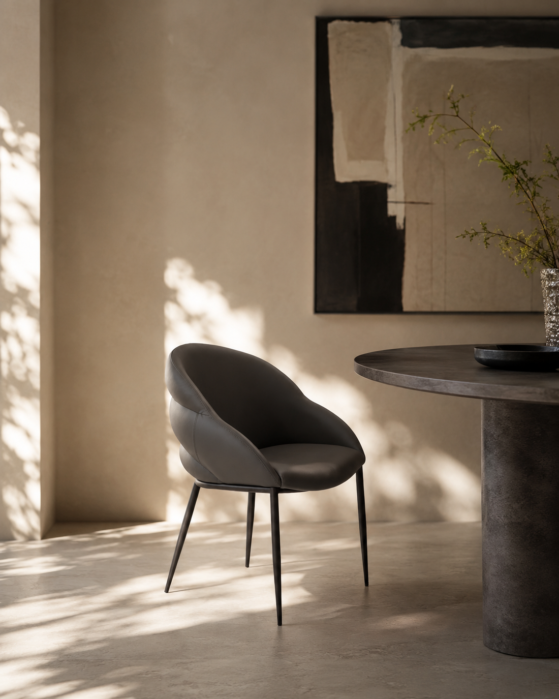 Mayer Dining Chair - Dark Grey