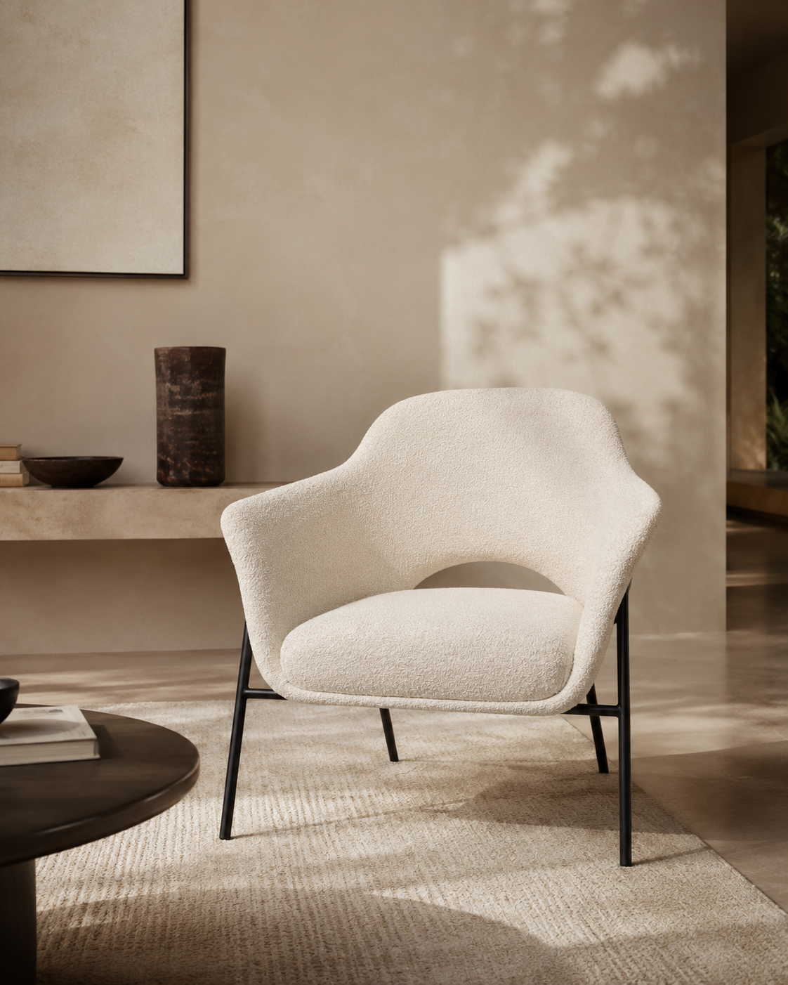 Arteta Accent Chair - Polar Boucle