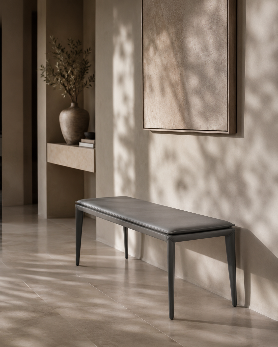 Perabo Bench - Quartz Grey