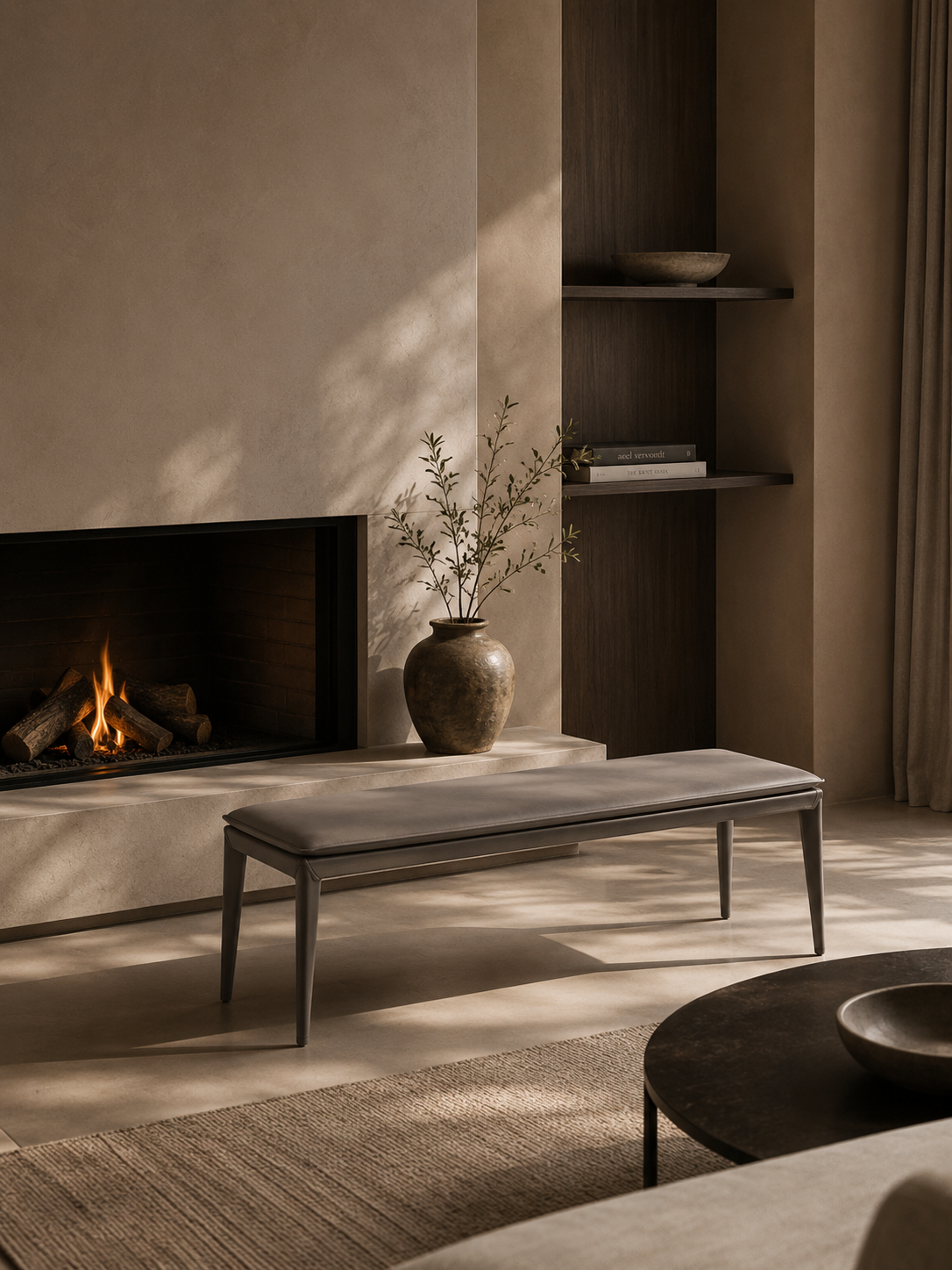 Perabo Bench - Quartz Grey