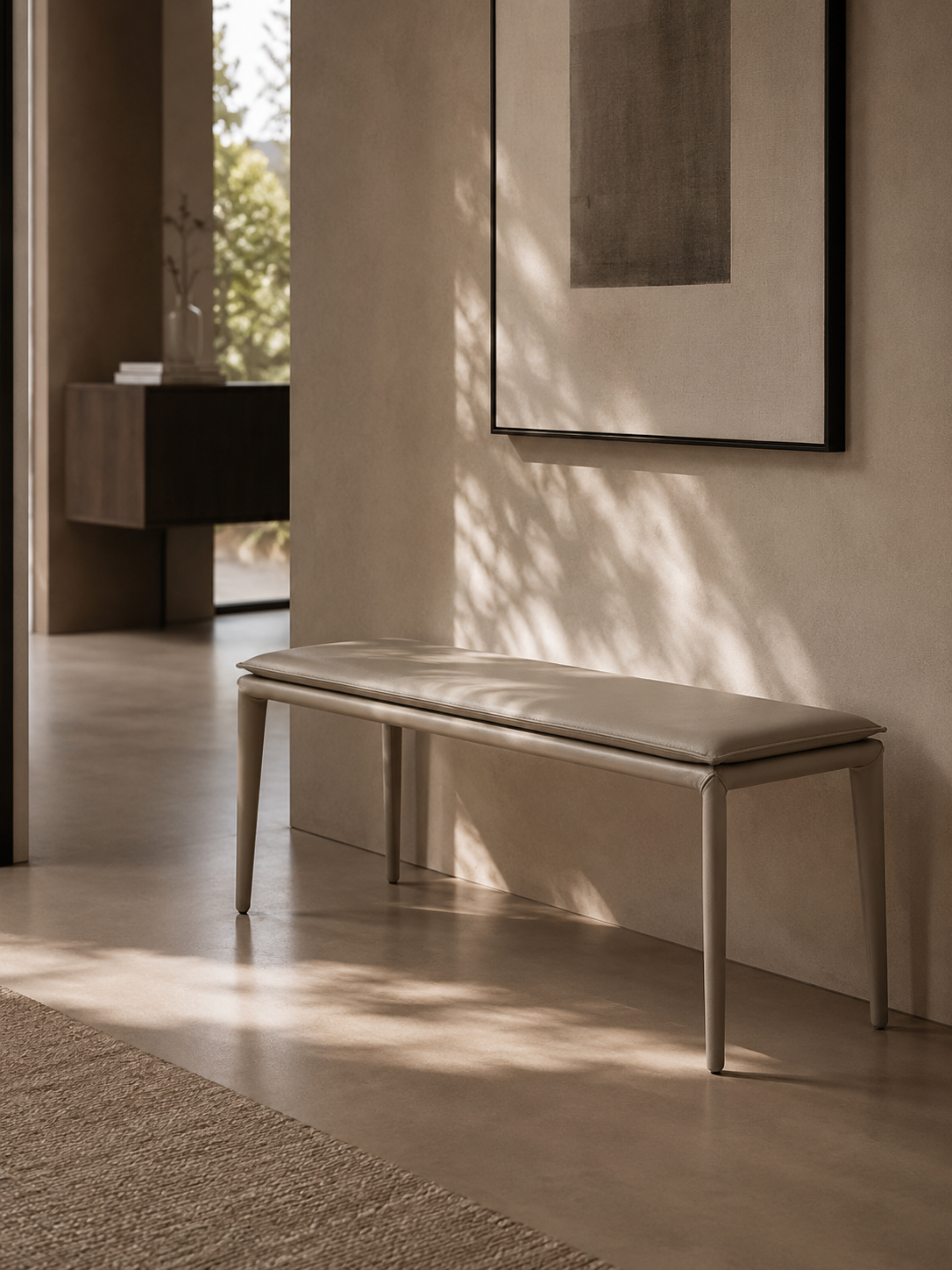 Perabo Bench - Concrete Grey