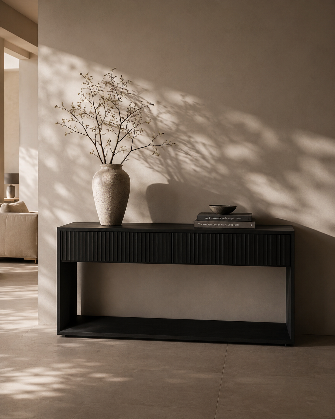 Costine Console Table - Black