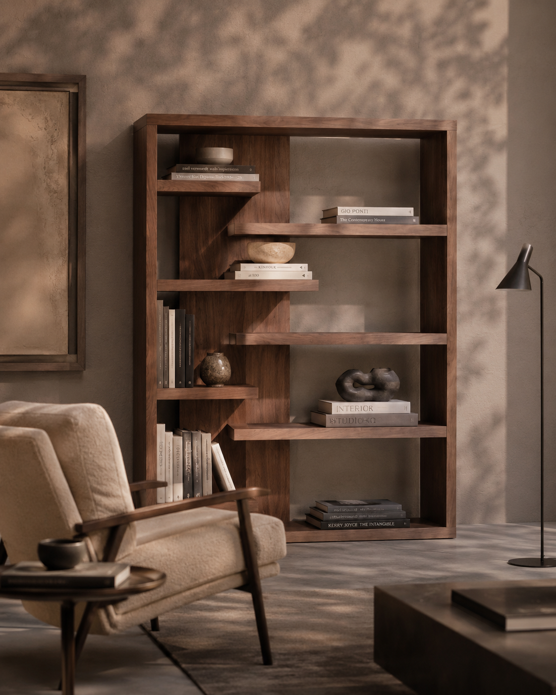 Fiocchi Book Shelf - Walnut