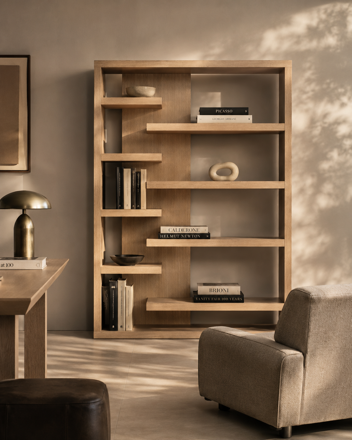 Fiocchi Book Shelf - Ash Oak