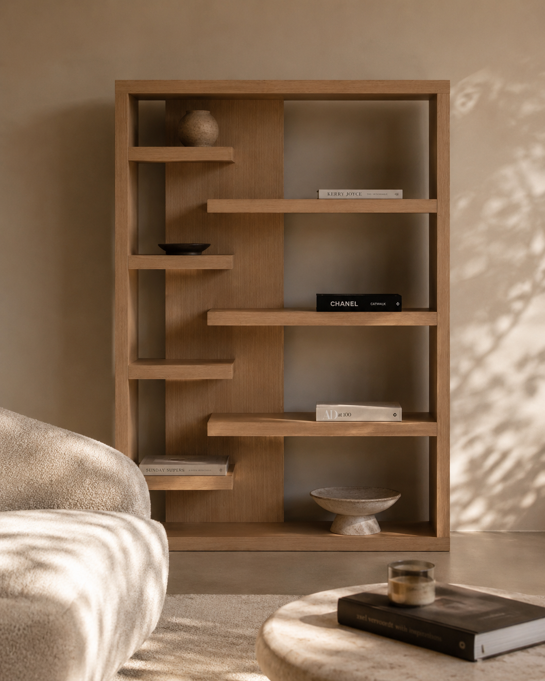 Fiocchi Book Shelf - Ash Oak
