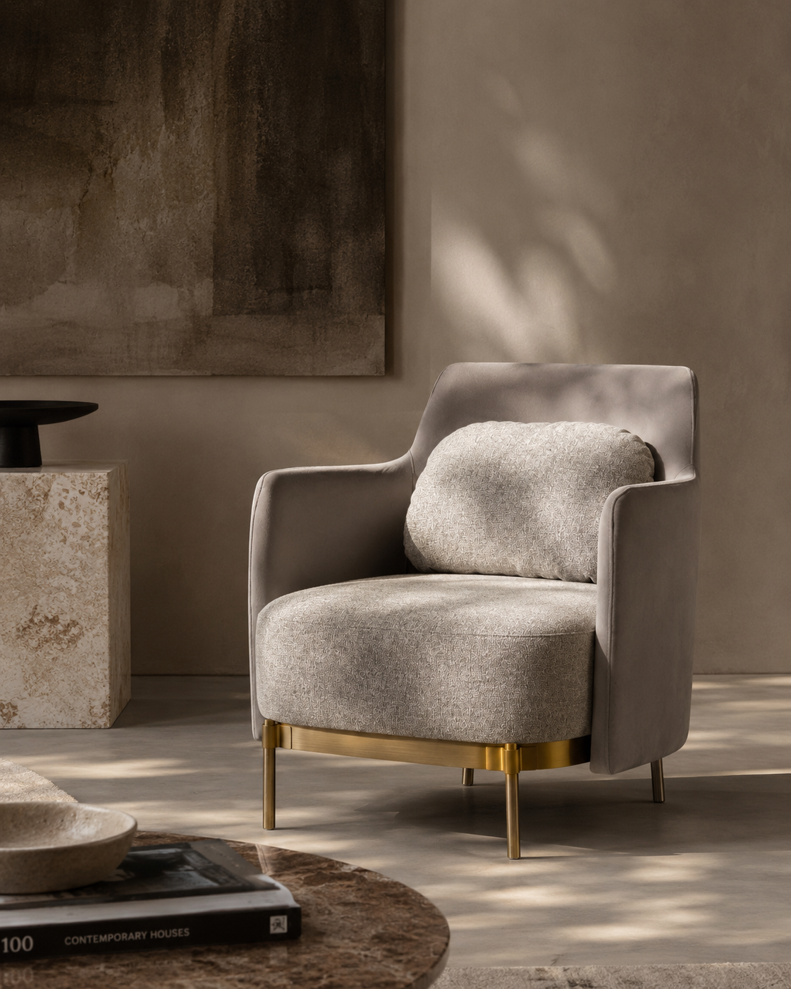 Gemma Lounge Chair - Grey