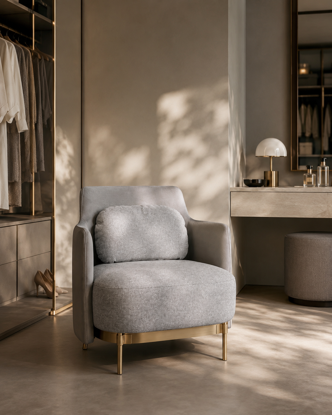 Gemma Lounge Chair - Grey