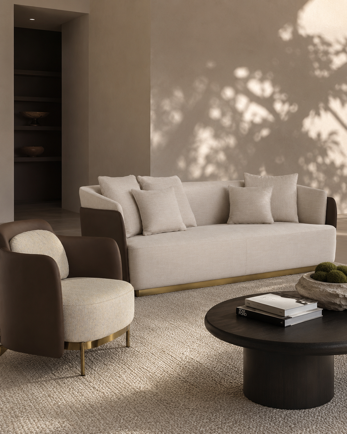 Gemma 4-Seater Sofa - Olive