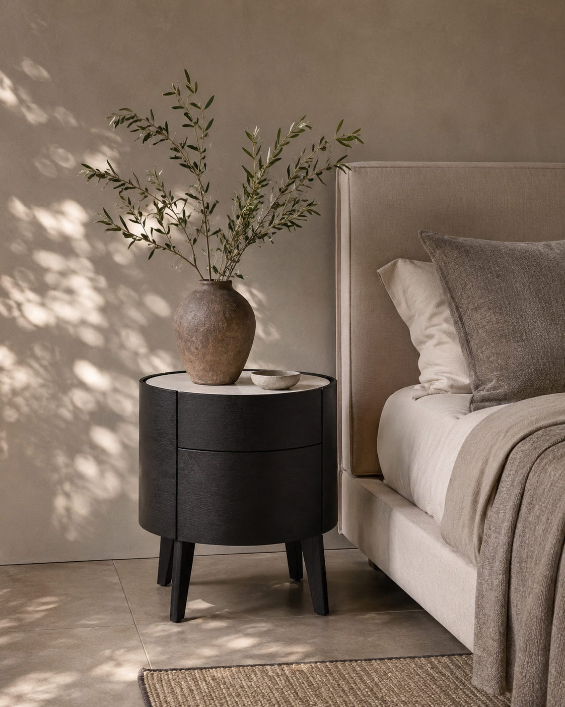 Weston Bedside Table - Black