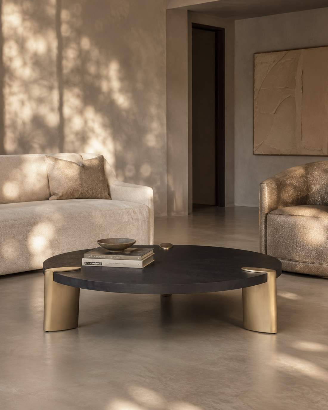 Amara Coffee Table - Large - Smoke Oak