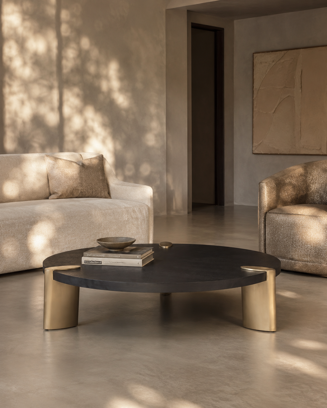 Amara Coffee Table - Large - Smoke Oak