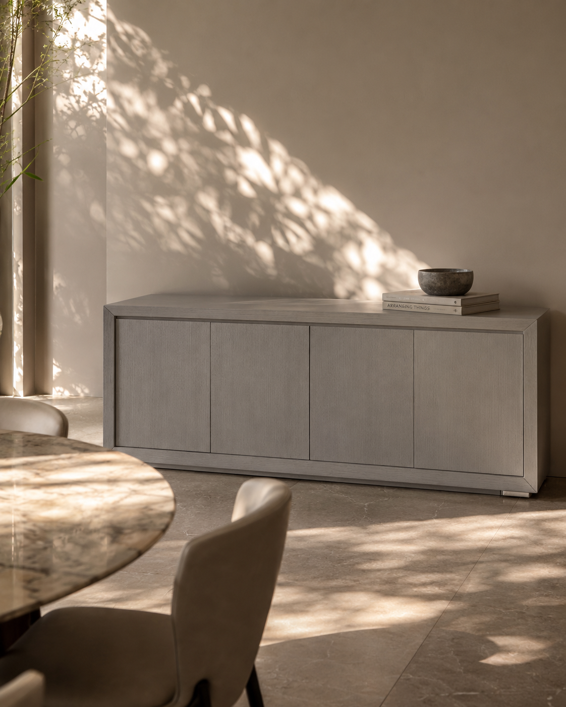Alida Buffet - Light Grey Oak