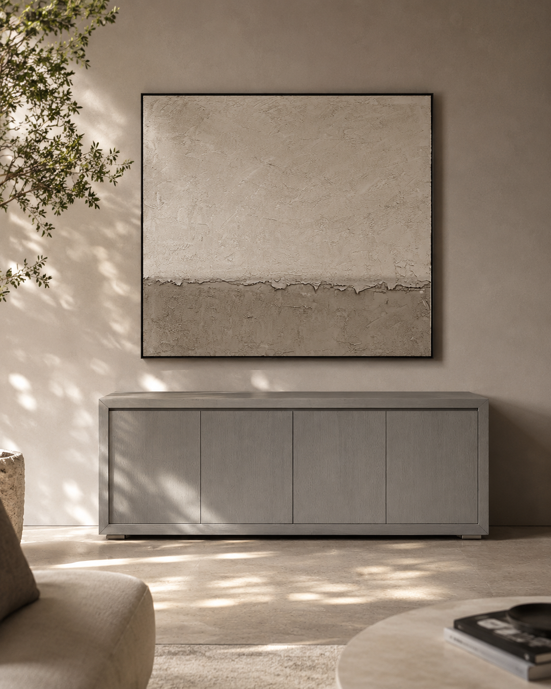 Alida Buffet - Light Grey Oak