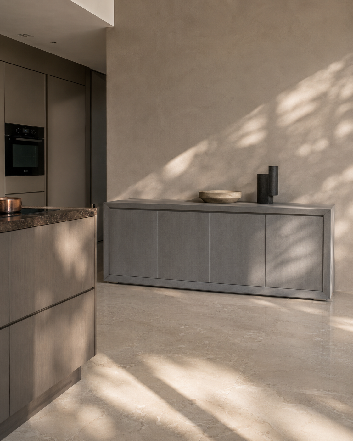 Alida Buffet - Light Grey Oak