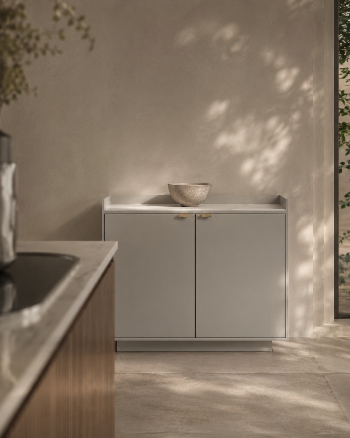 Saviour Buffet - Matte Beige - 2 Door