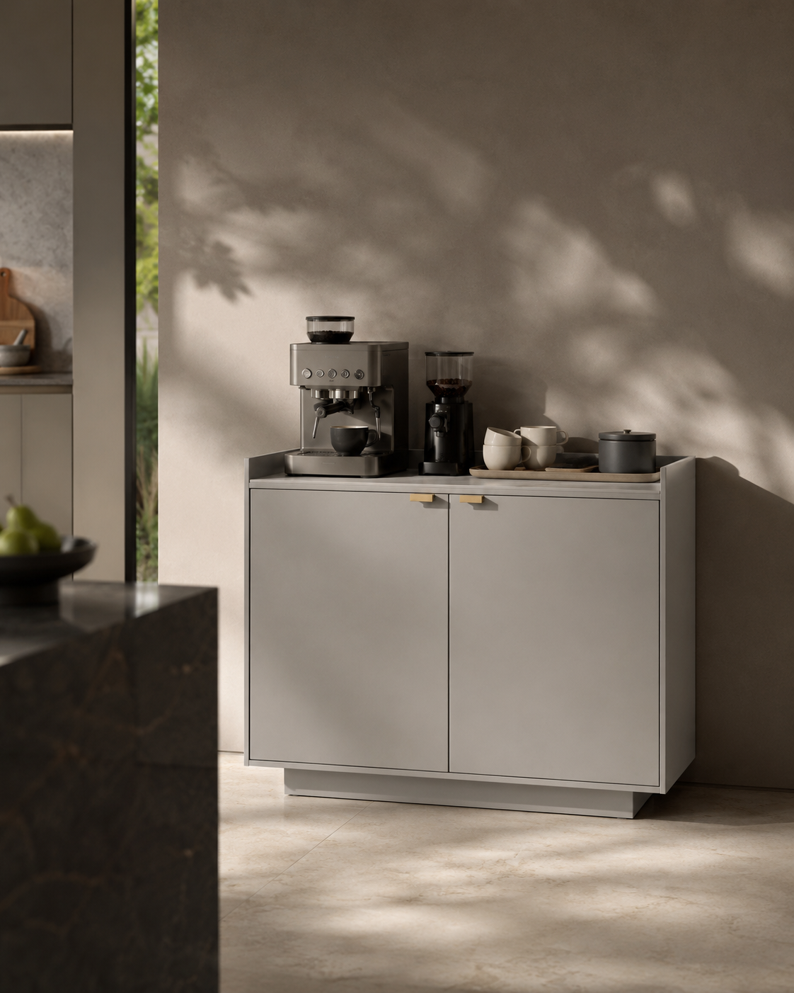 Saviour Buffet - Matte Beige - 2 Door