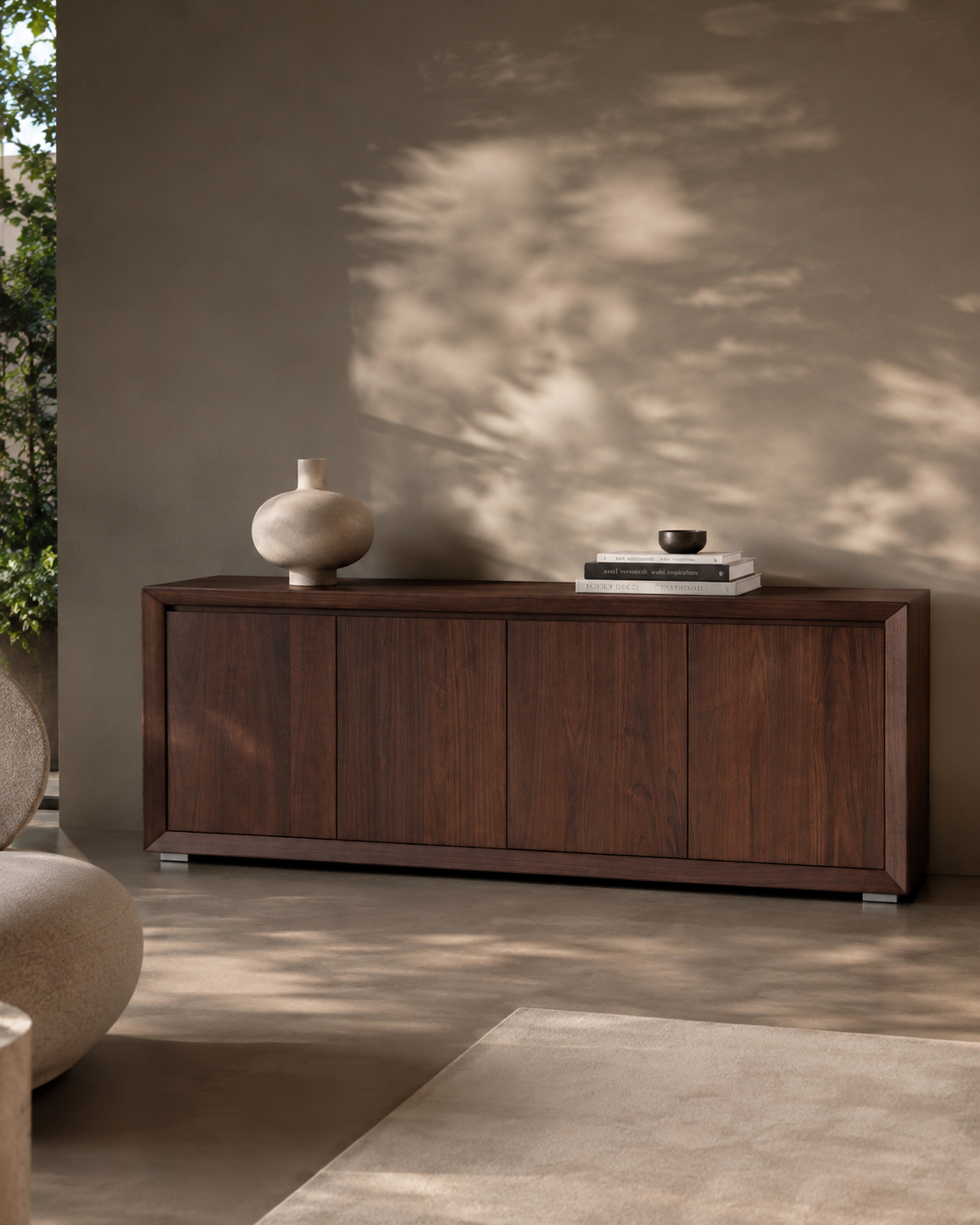 Alida Buffet - Walnut