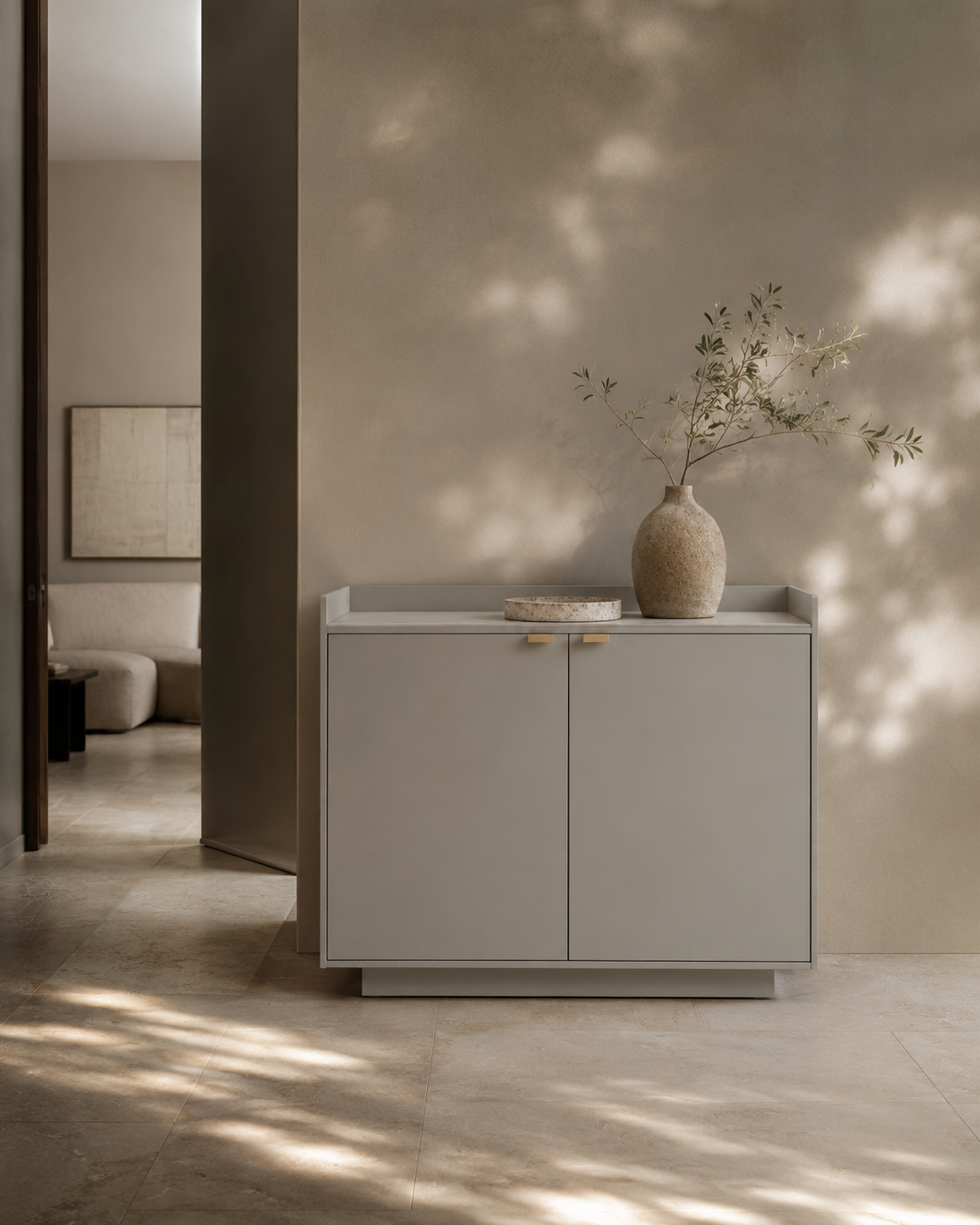 Saviour Buffet - Matte Beige - 2 Door