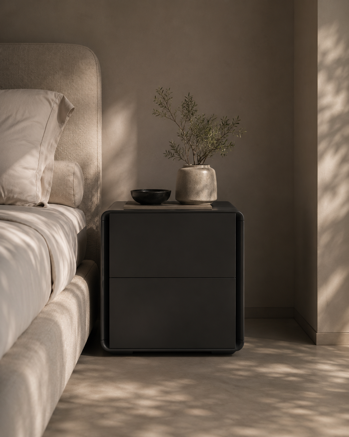Kota Bedside - Matte Anthracite