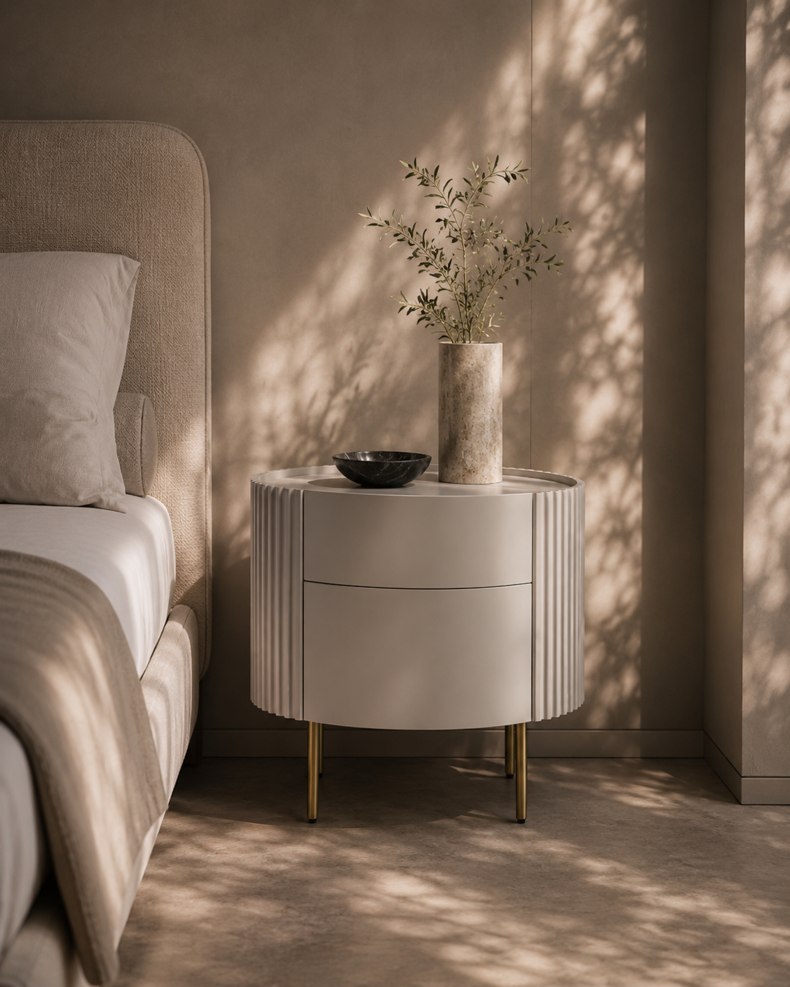 Lantine Bedside - Beige