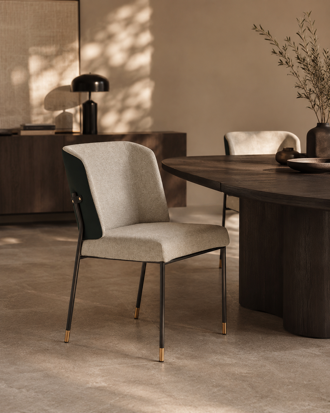 Victor Dining Chair - Enzimi Cream - Set of 2