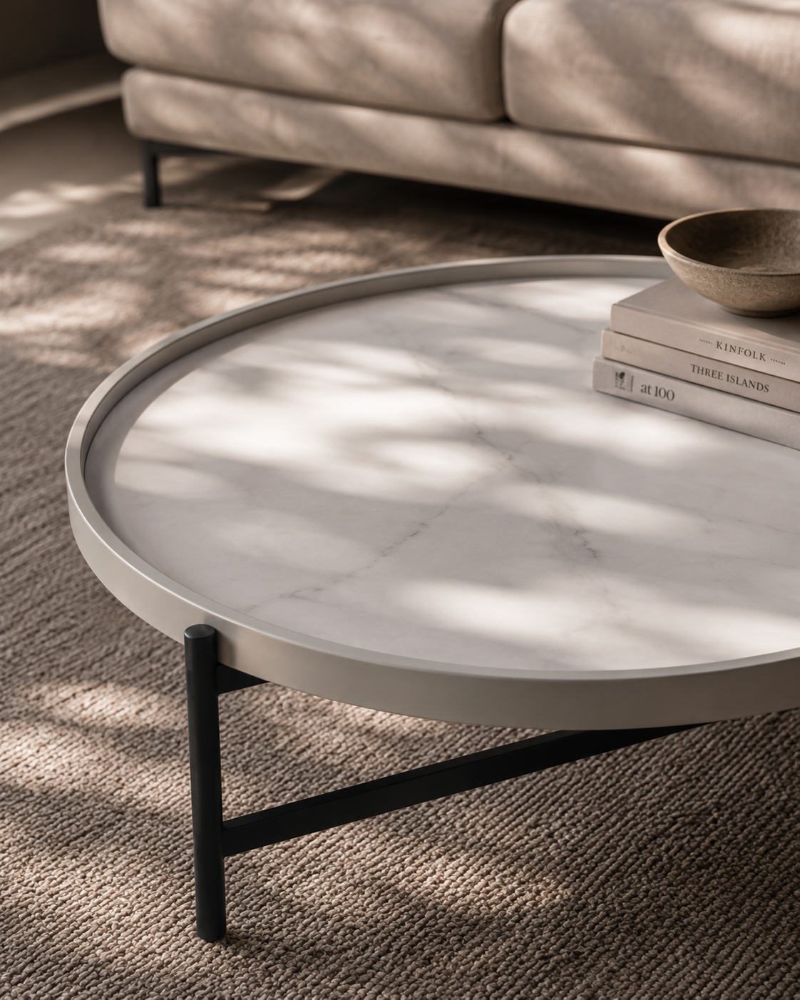 Ivery Coffee Table - Light Grey