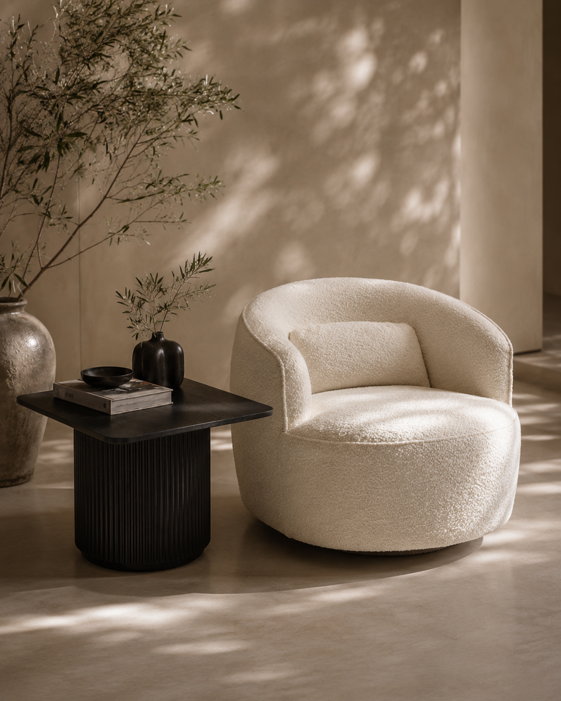Lantine Side Table - Black Oak & Lacquer