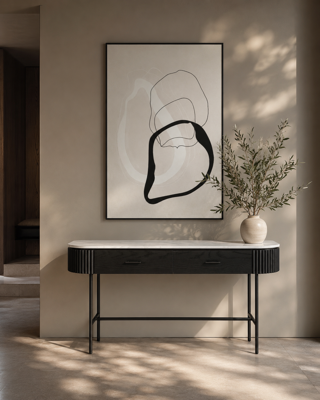 Line up - Oil painting
