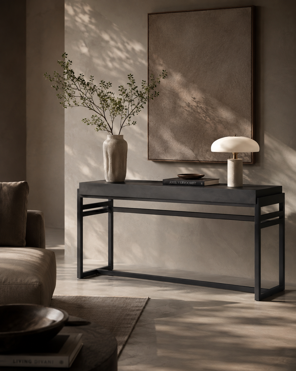 Skaff Console Table - Black