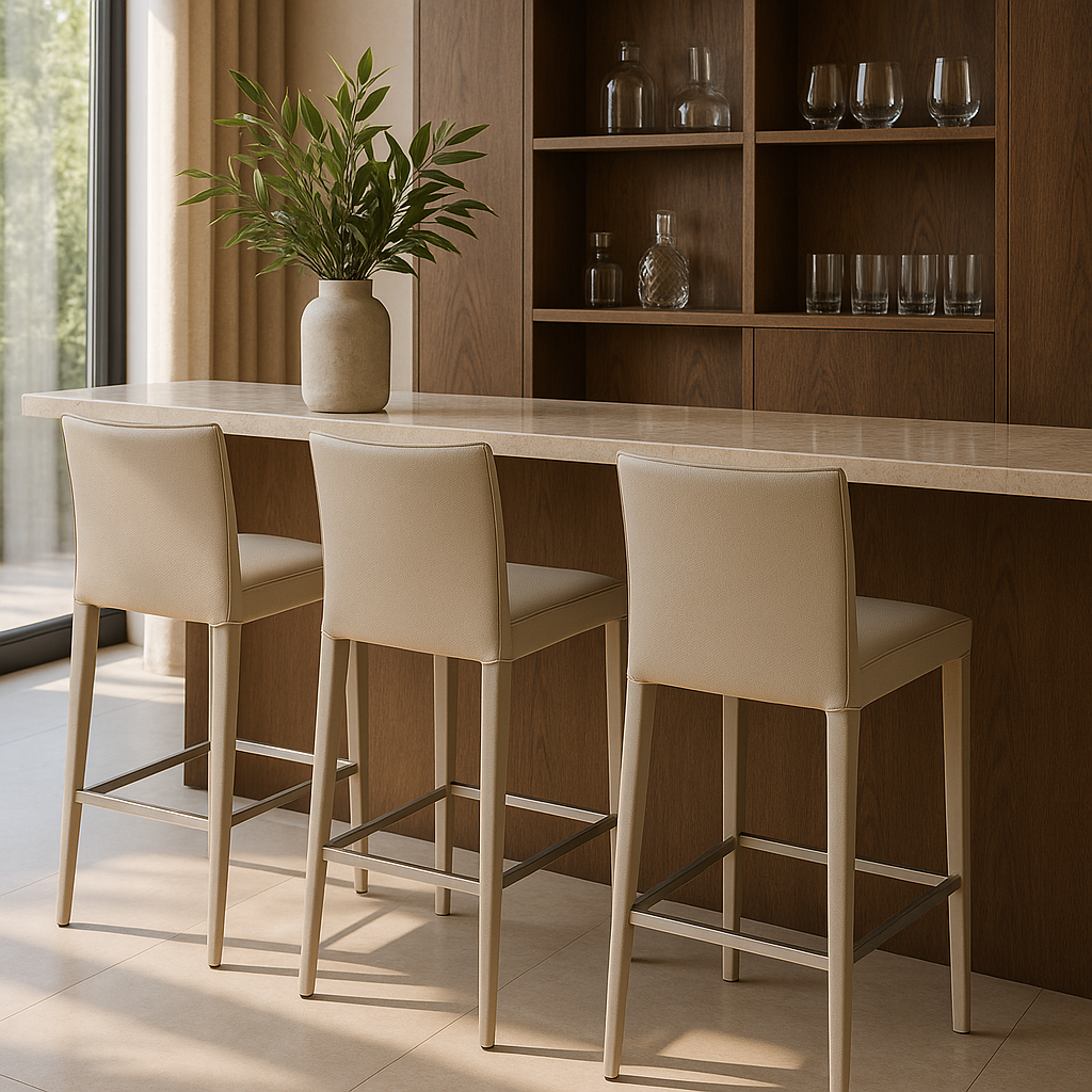 Othello Bar Stool - Concrete Grey