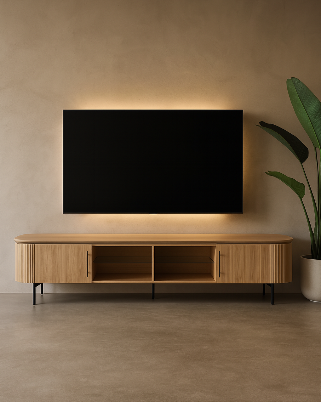 Lantine TV Unit - Ash Oak