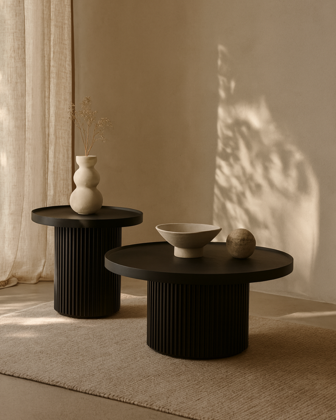 Lincoln Side Table - Matte Black