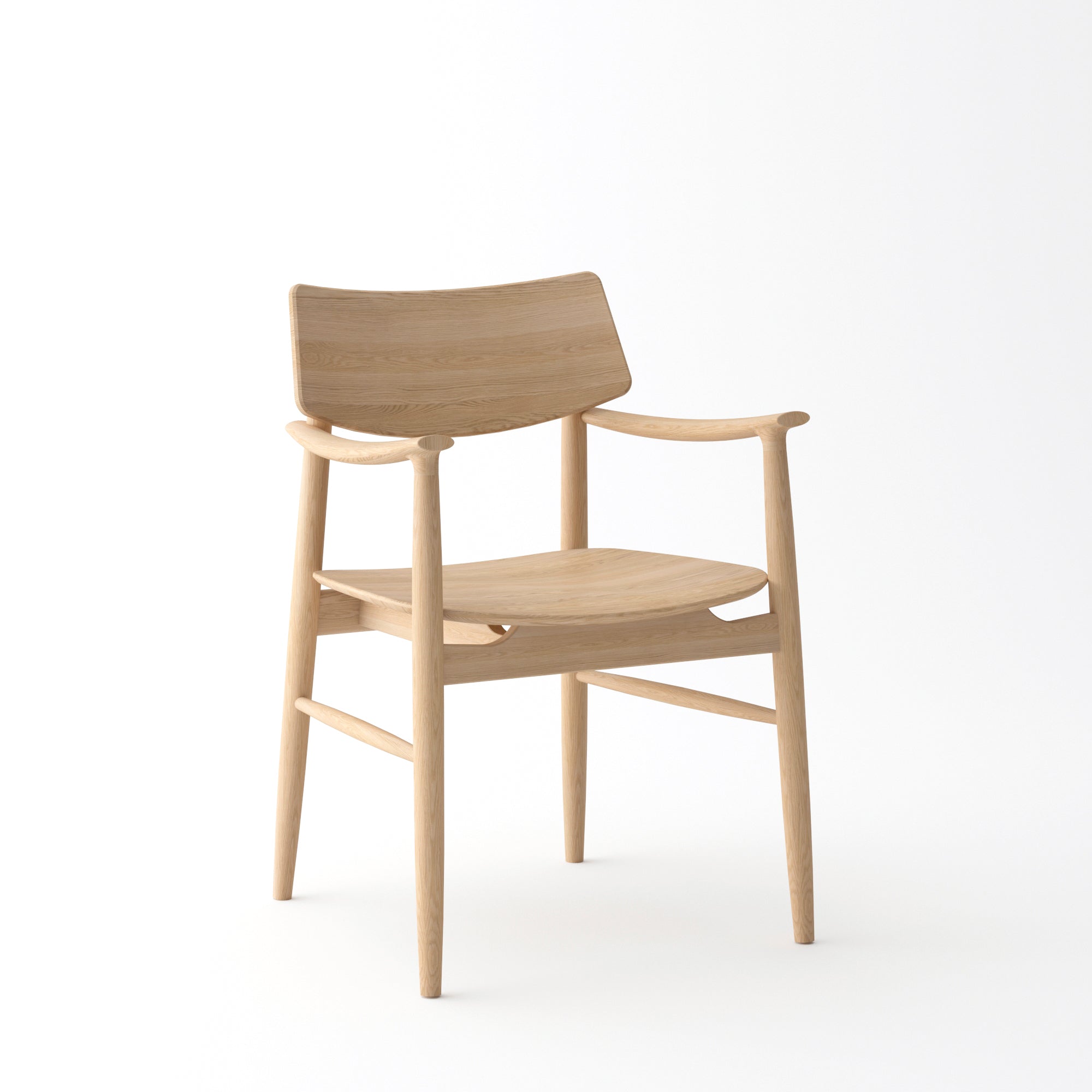 Mono Solid Oak Dining Arm Chair